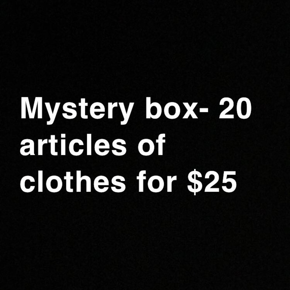 20 articles of clothes for $25